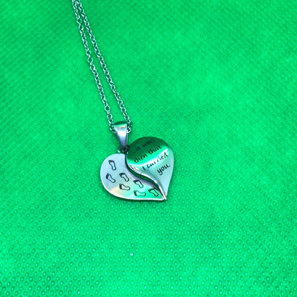 Footprints necklace